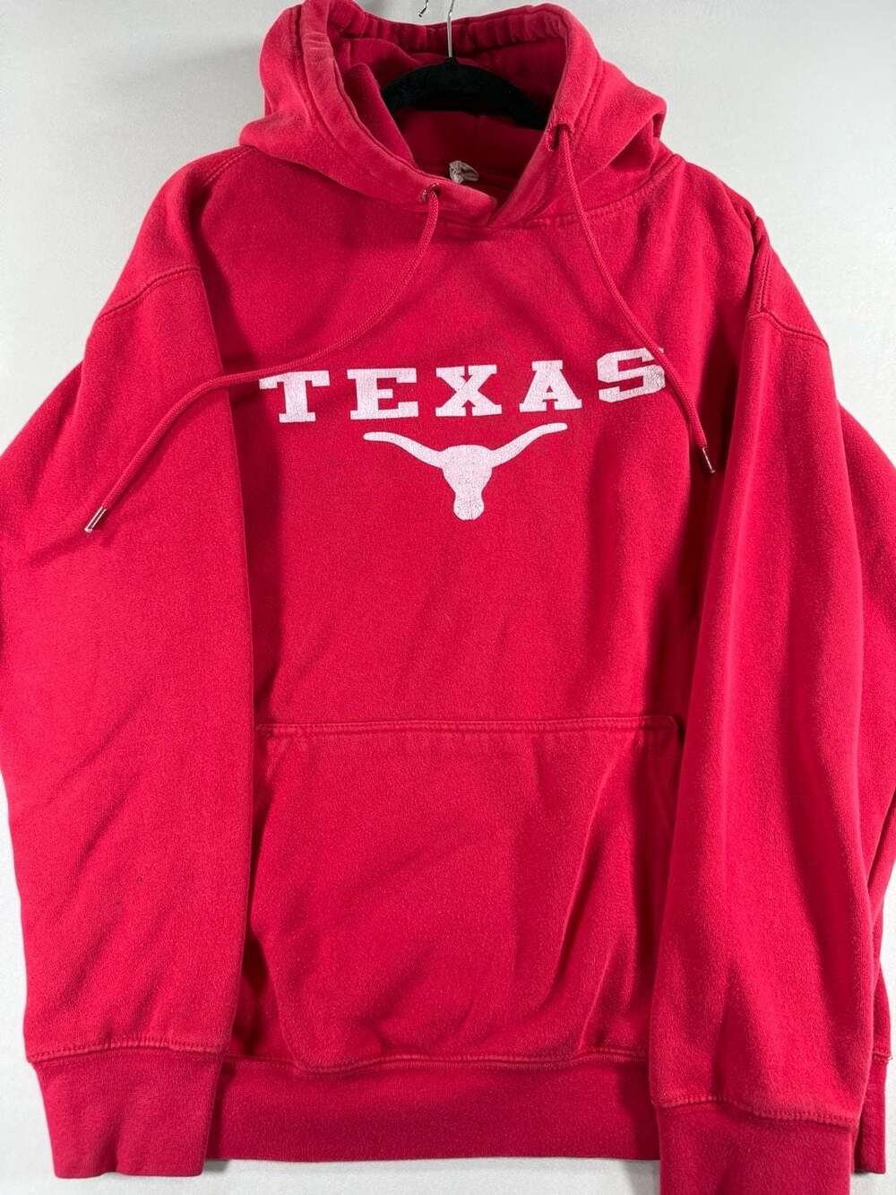 Vintage Texas Longhorns Graphic Hoodie Sweatshirt Red